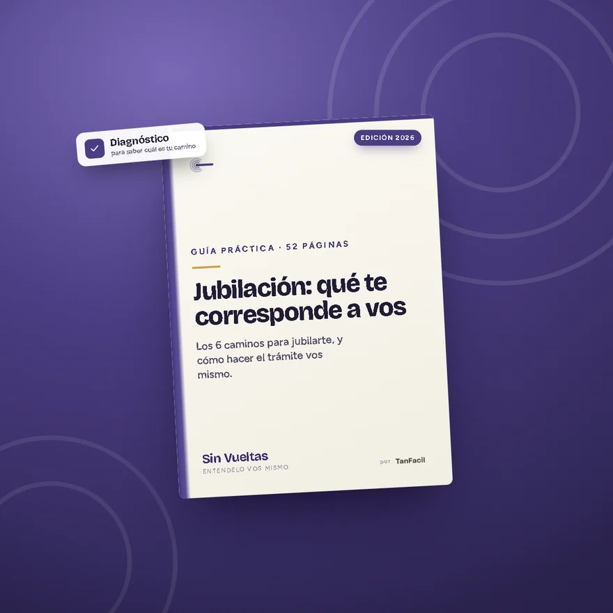 Portada de la guía Sin Vueltas: Jubilación, qué te corresponde a vos